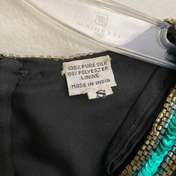 Vintage Beaded Silk Shirt - Picture 4 of 4